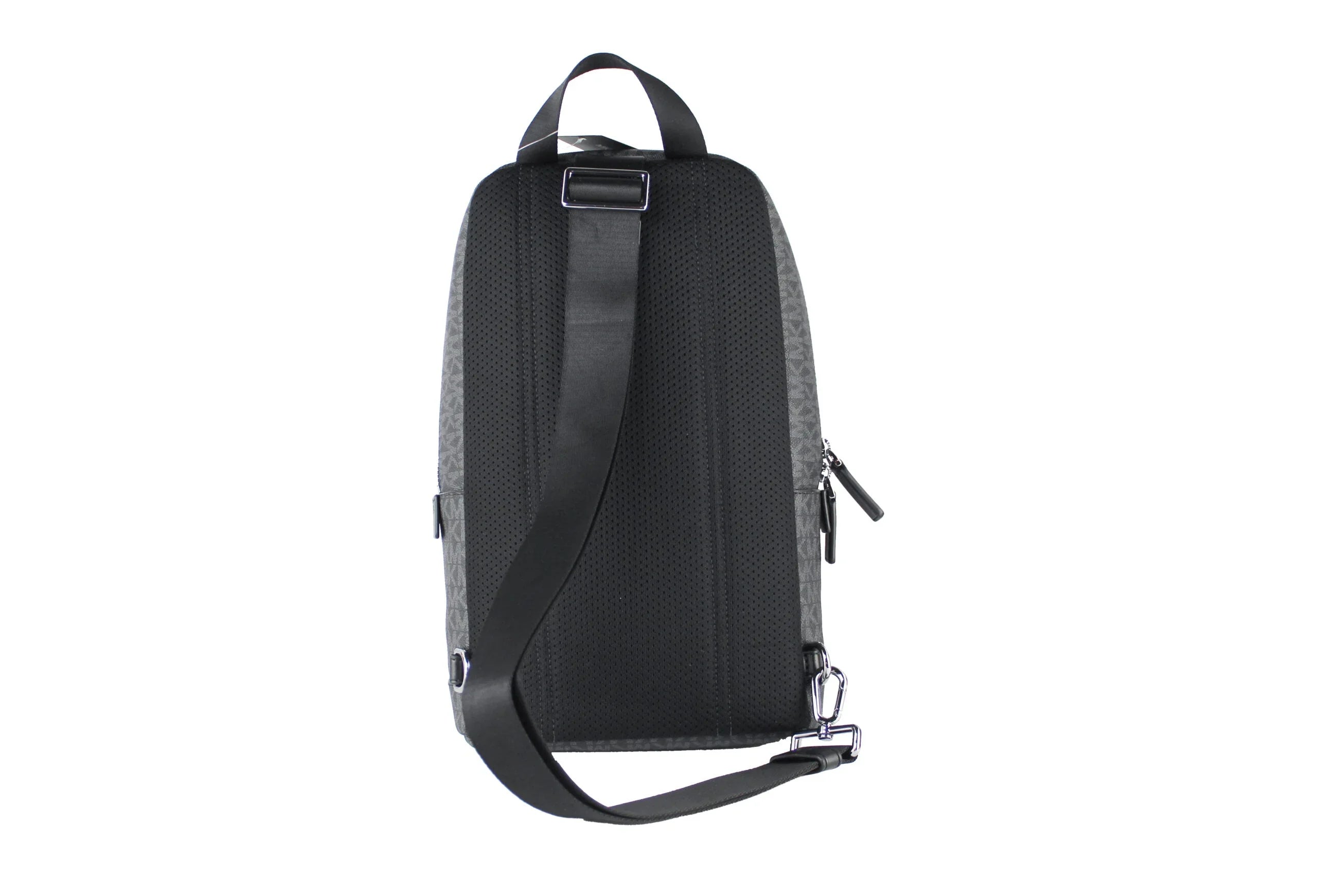 Michael Kors Backpacks Michael Kors Cooper Medium Black Signature PVC Sling Backpack