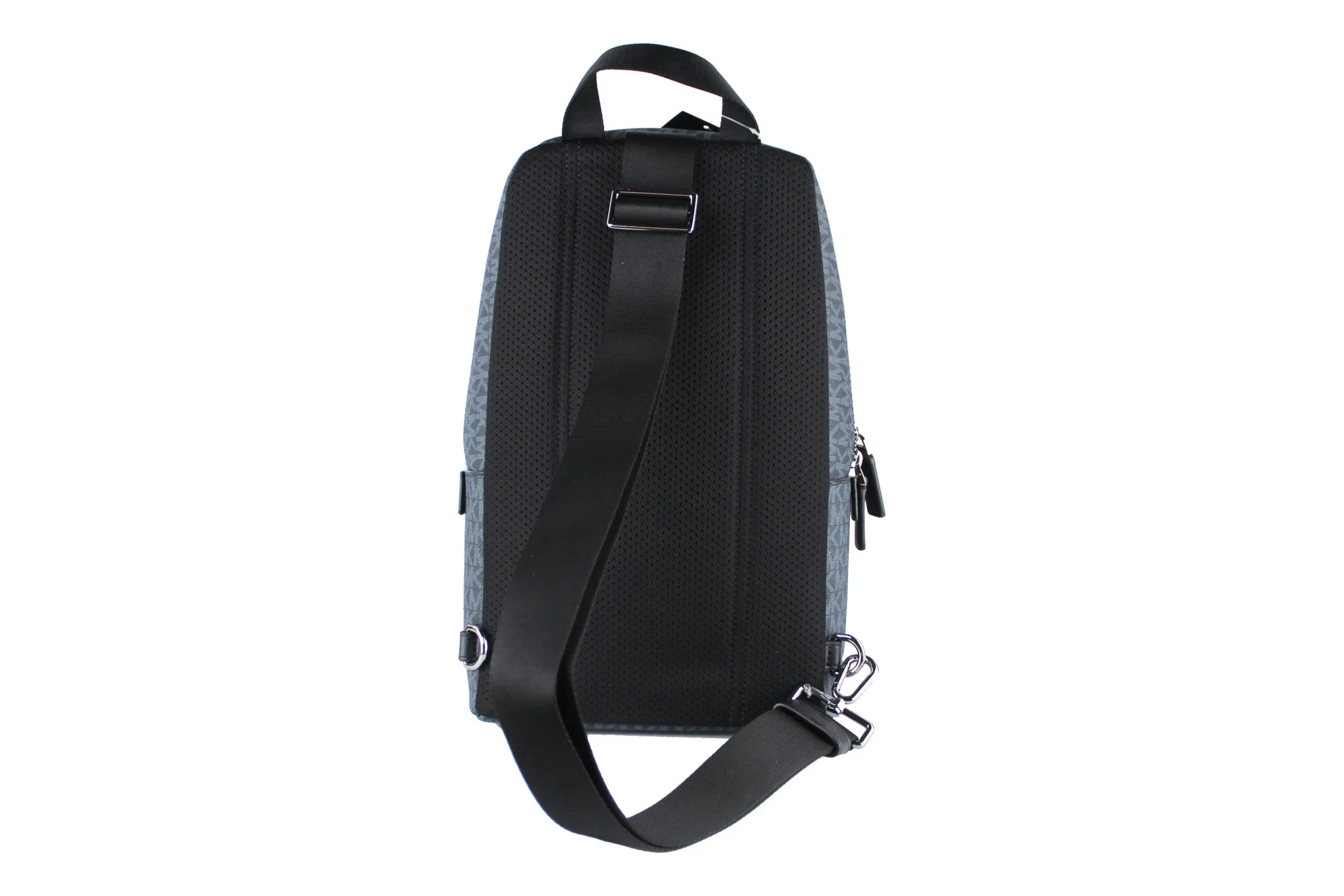Michael Kors Backpacks Michael Kors Cooper Medium Navy Signature PVC Sling Backpack