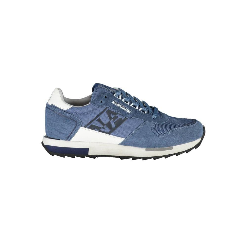 US11.5 Napapijri Blue Polyester Men Sneaker