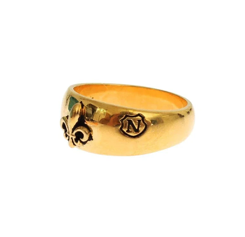 Nialaya Rings Nialaya Exclusive Gold-Plated Men's Ring