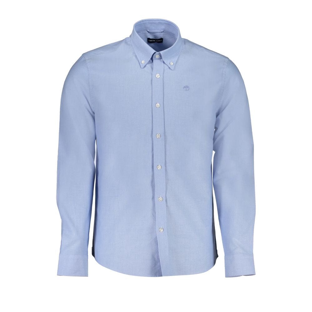 North Sails S North Sails Light Blue Cotton Men Shirt