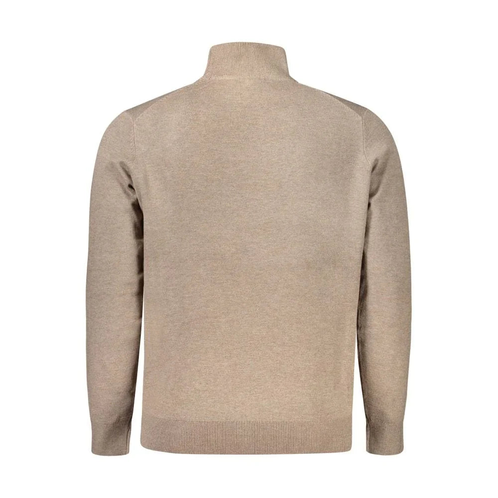 Functional Sweater Brown Polyester Sweater