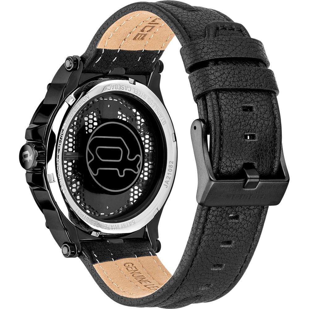Police Police Black Leather Watch