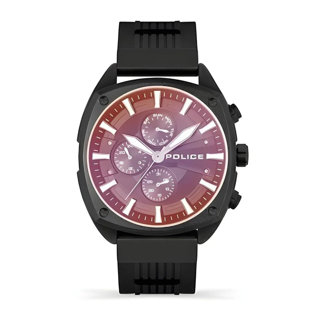 Police Watches Police Black Silicone Watch