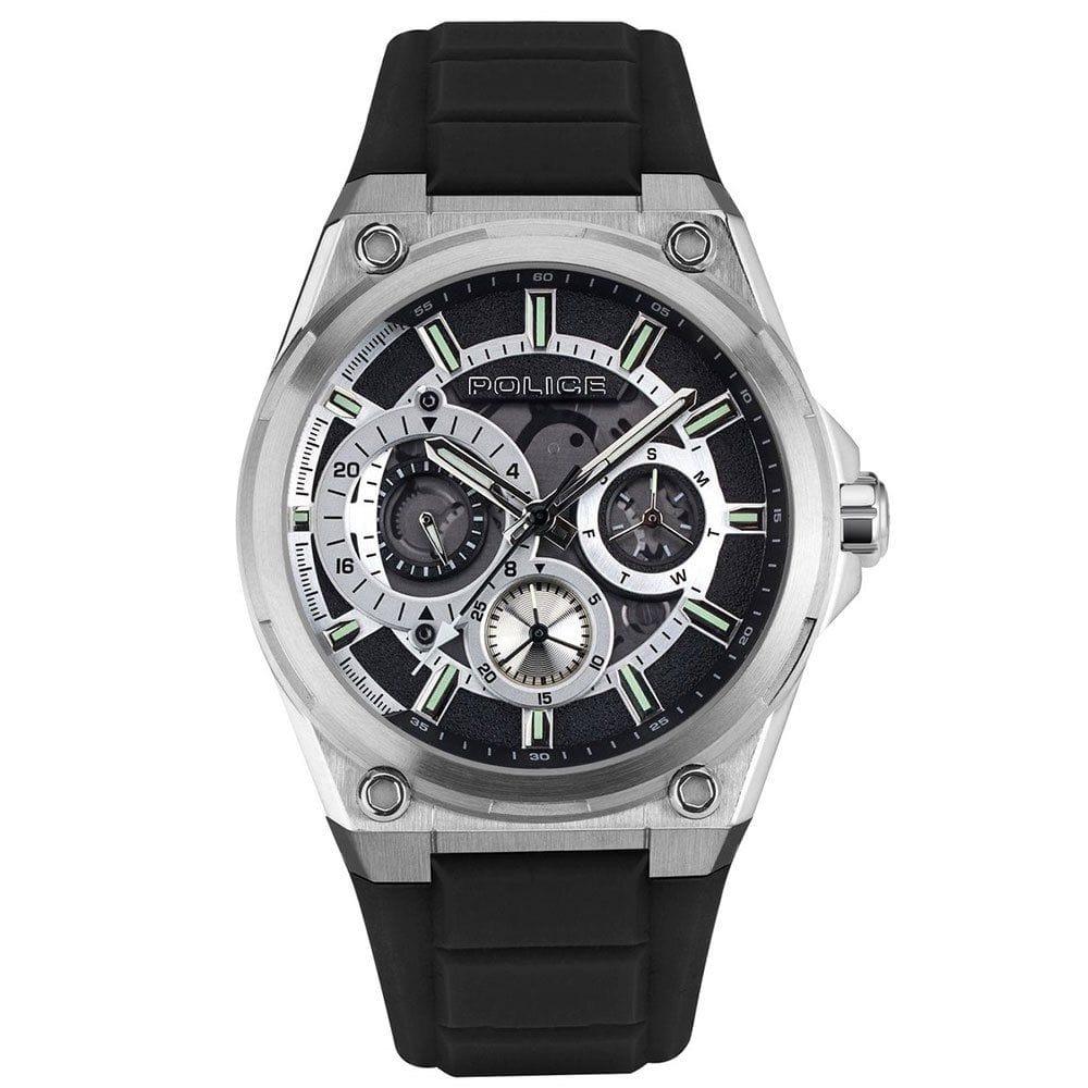Police Watches Police Black Silicone Watch