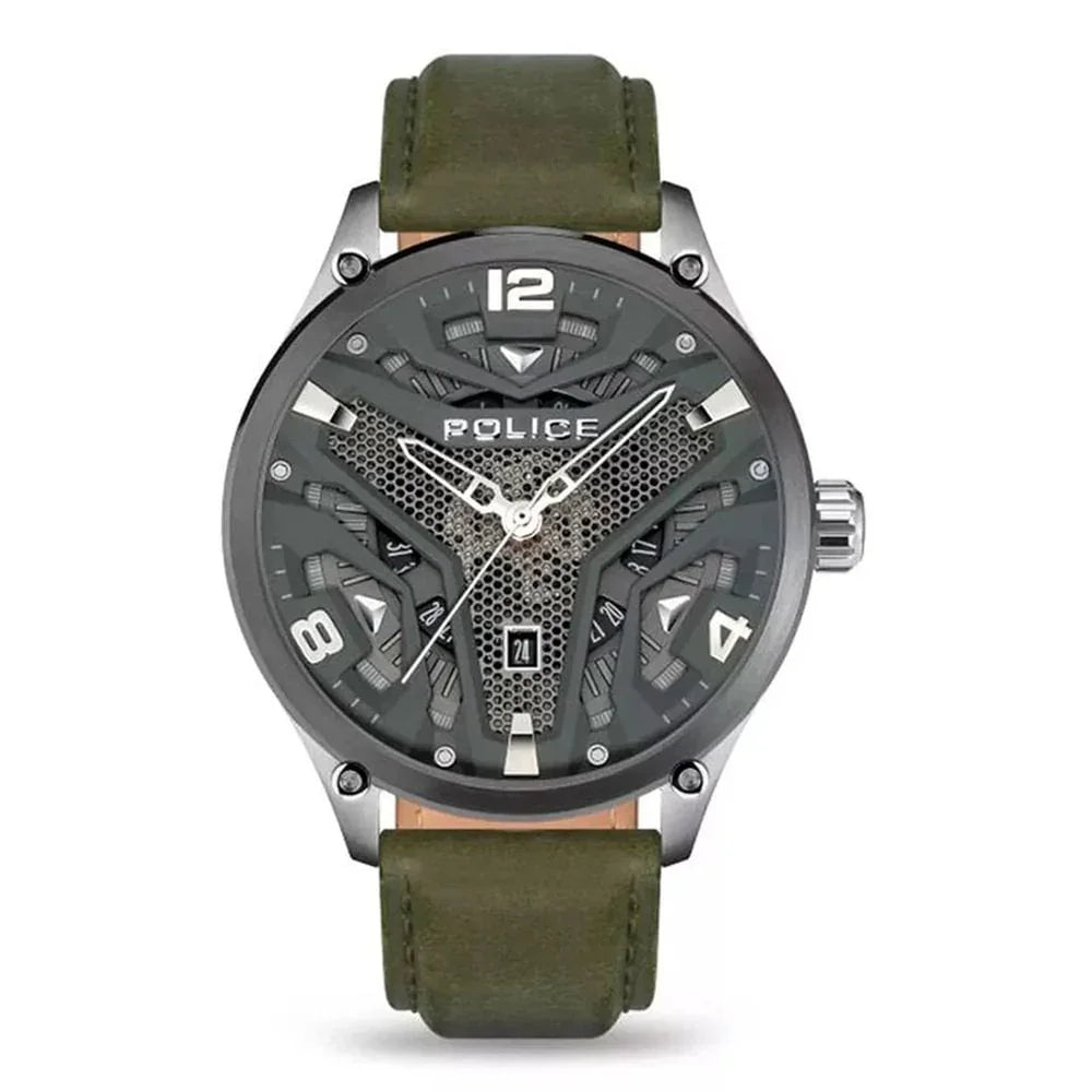 Police Police Green Leather Watch