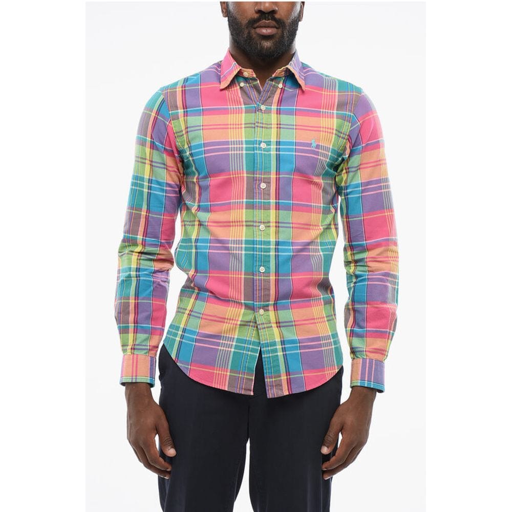 Polo Ralph Lauren S Polo Ralph Lauren Button-down Plaid Check Cotton Shirt
