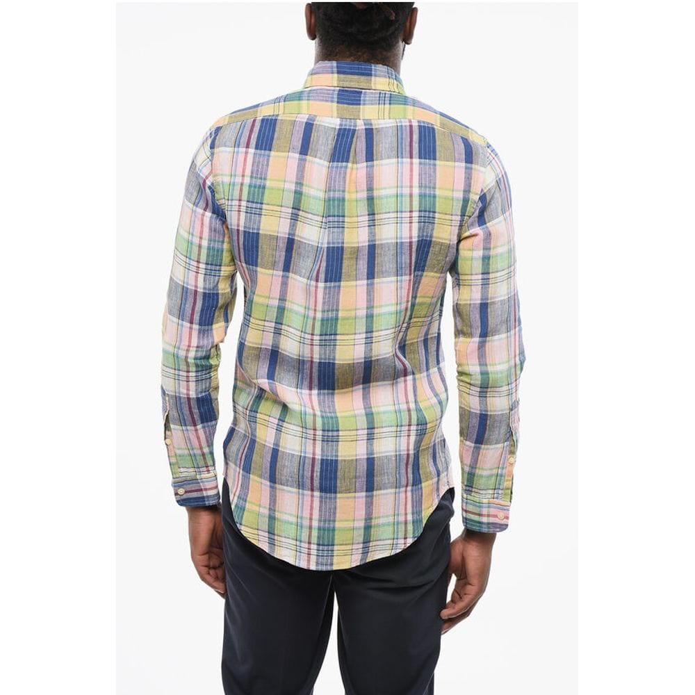 Polo Ralph Lauren Linen Shirts S Polo Ralph Lauren Button-down Plaid Linen Shirt