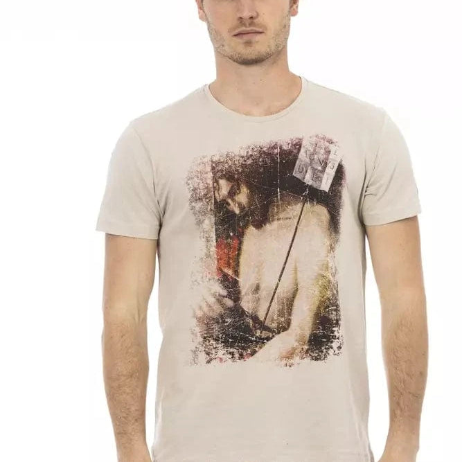 Trussardi Action Trussardi Action Beige Cotton Men T-Shirt