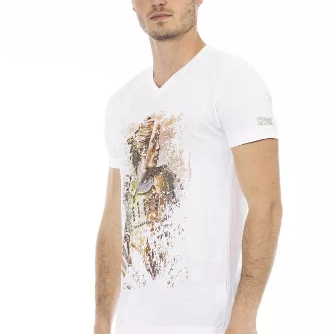 Trussardi Action Trussardi Action Elegant V-Neck Short Sleeve T-Shirt