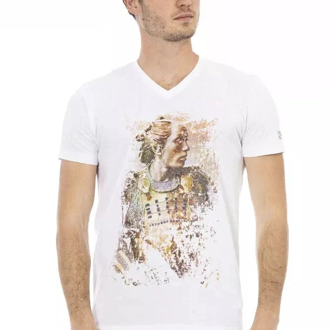Trussardi Action Trussardi Action Elegant V-Neck Short Sleeve T-Shirt