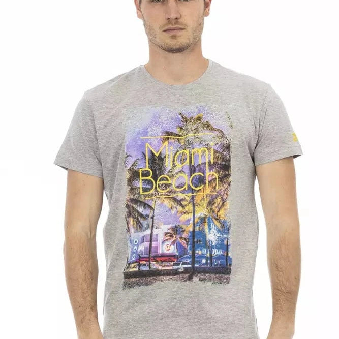 Trussardi Action Trussardi Action Gray Cotton Men T-Shirt