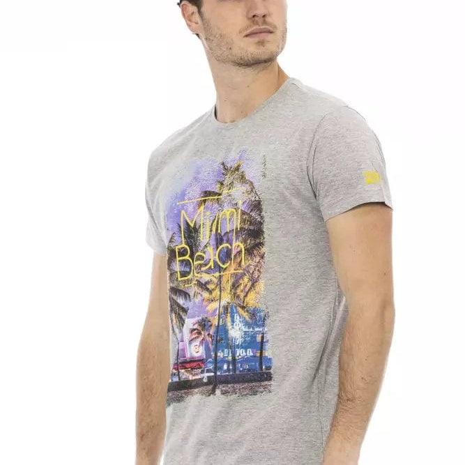 Trussardi Action Trussardi Action Gray Cotton Men T-Shirt