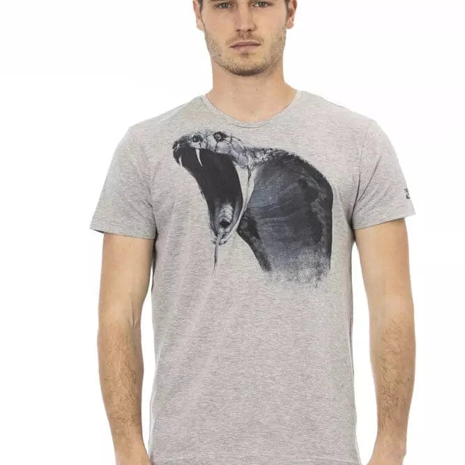 Trussardi Action Trussardi Action Gray Cotton Men T-Shirt