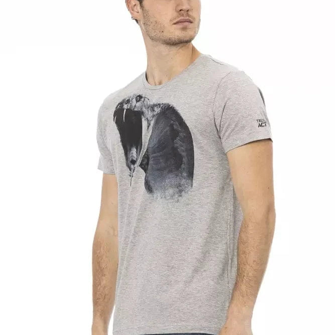 Trussardi Action Trussardi Action Gray Cotton Men T-Shirt