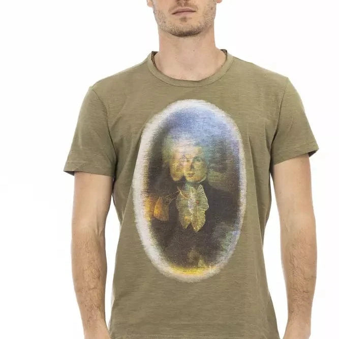 Trussardi Action Trussardi Action Green Cotton Men T-Shirt