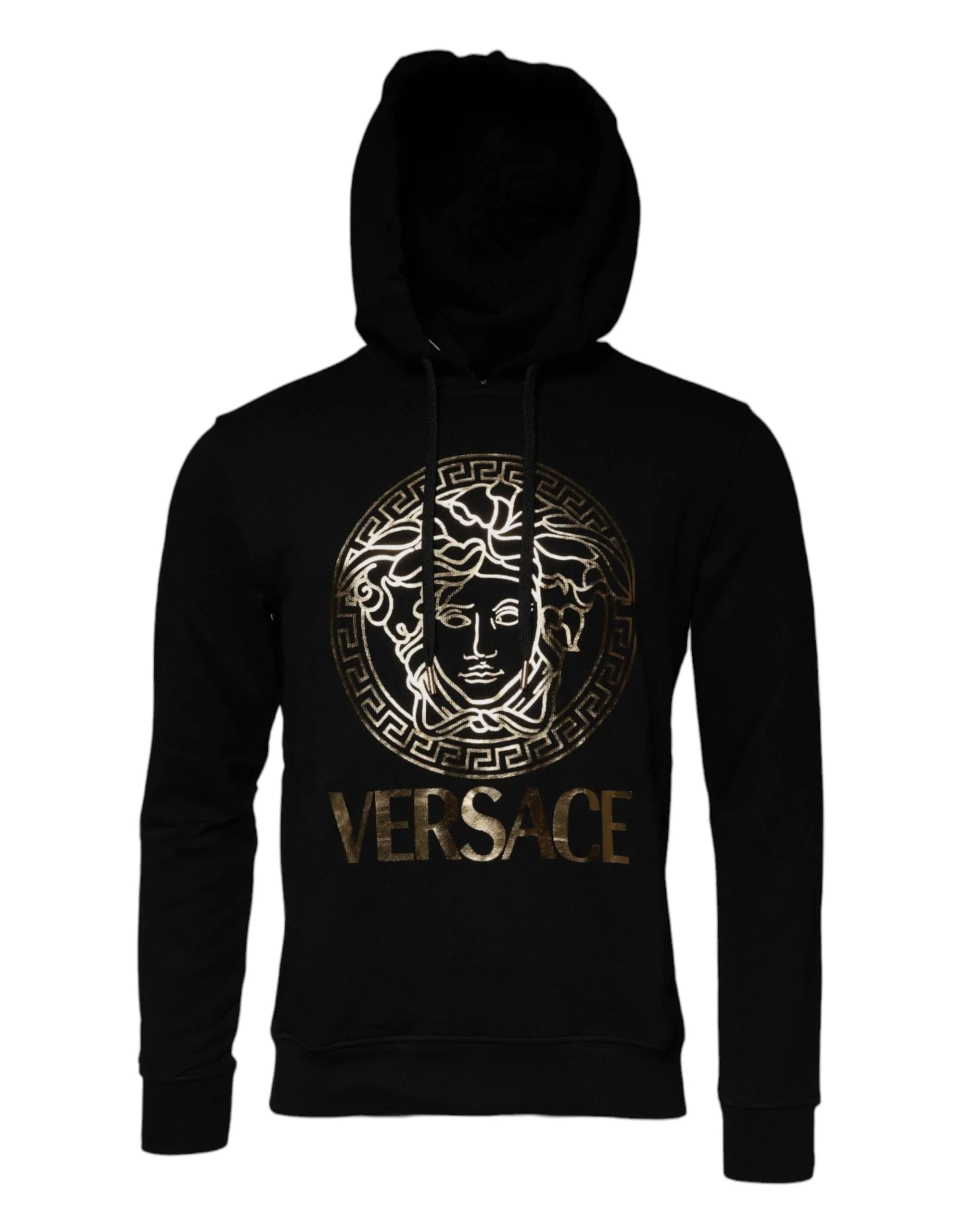Versace Sweaters IT46 | S Versace Black Medusa Cotton Hoodie Pullover Sweatshirt Sweater