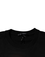 Versace Sweaters IT50 | L Versace Black Medusa Fleece Men Crew Neck Sweatshirt Sweater