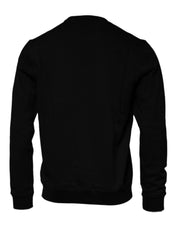 Versace Sweaters IT50 | L Versace Black Medusa Fleece Men Crew Neck Sweatshirt Sweater