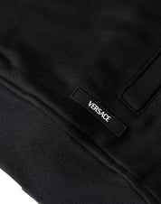 Versace Sweaters XL Versace Black Medusa Print Cotton Full Zip HoodieSweatshirt Sweater