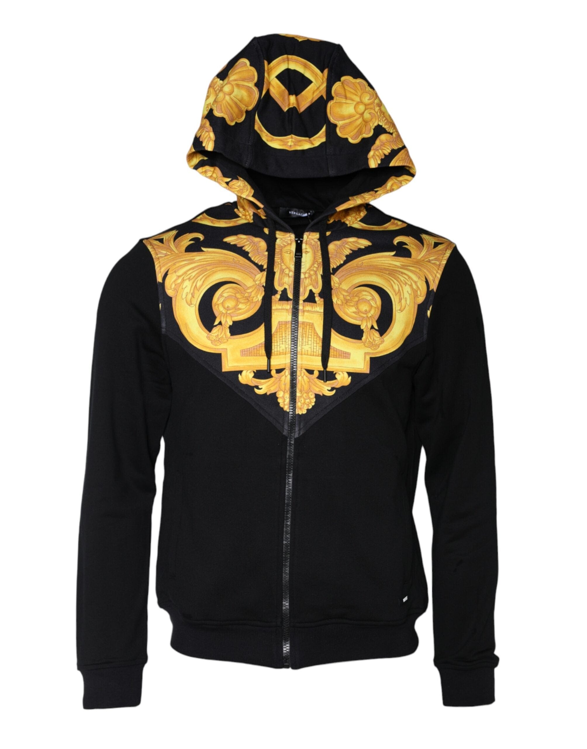 Versace Sweaters XL Versace Black Medusa Print Cotton Full Zip HoodieSweatshirt Sweater