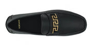 Versace Loafers EU39/US6 Versace Elegant Black Calf Leather Men's Loafers