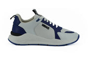 Versace Sneakers EU44/US11 Versace Elegant Blue and White Leather Sneakers