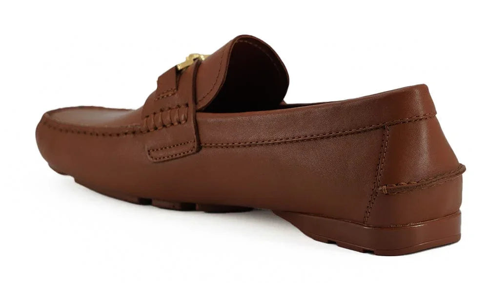 Versace Loafers Versace Elegant Medusa-Embossed Leather Loafers