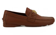 Versace Loafers Versace Elegant Medusa-Embossed Leather Loafers