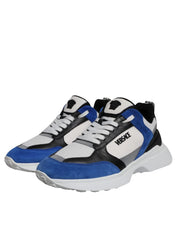 Versace Sneakers Versace Multicolor Canvas Quad Fabric Medusa Low Top Sneakers Shoes