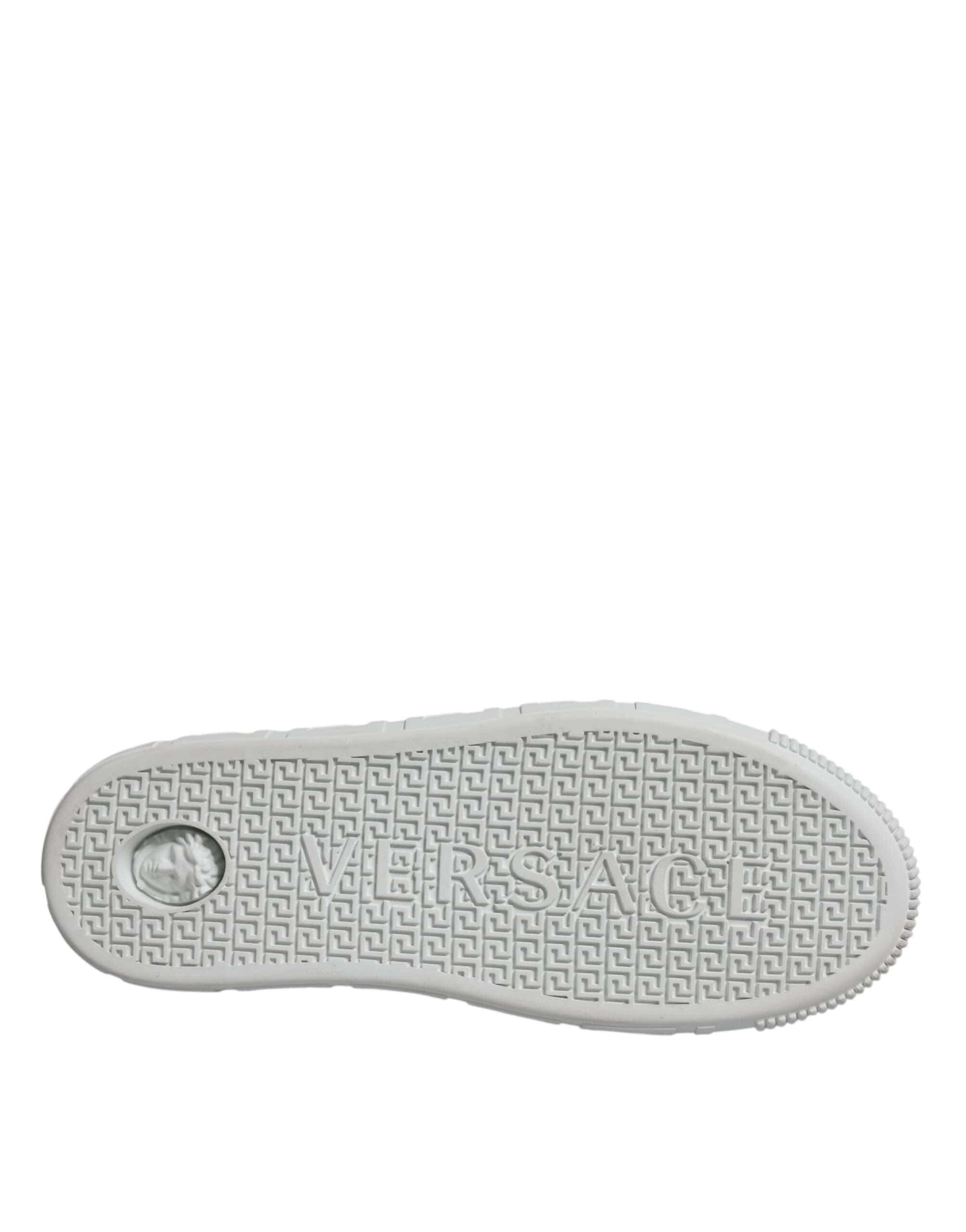 Versace Sneakers EU42/US9 Versace White Pink Greca Print Platform Low Top Sneakers Shoes