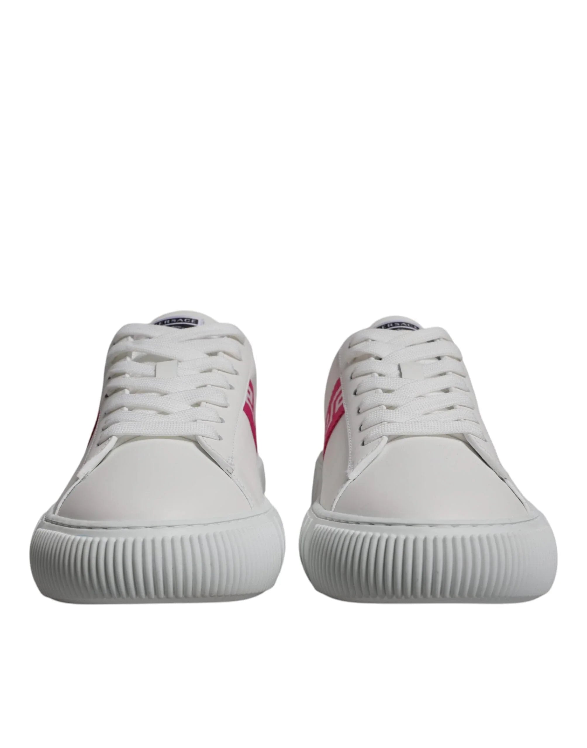 Versace Sneakers EU42/US9 Versace White Pink Greca Print Platform Low Top Sneakers Shoes