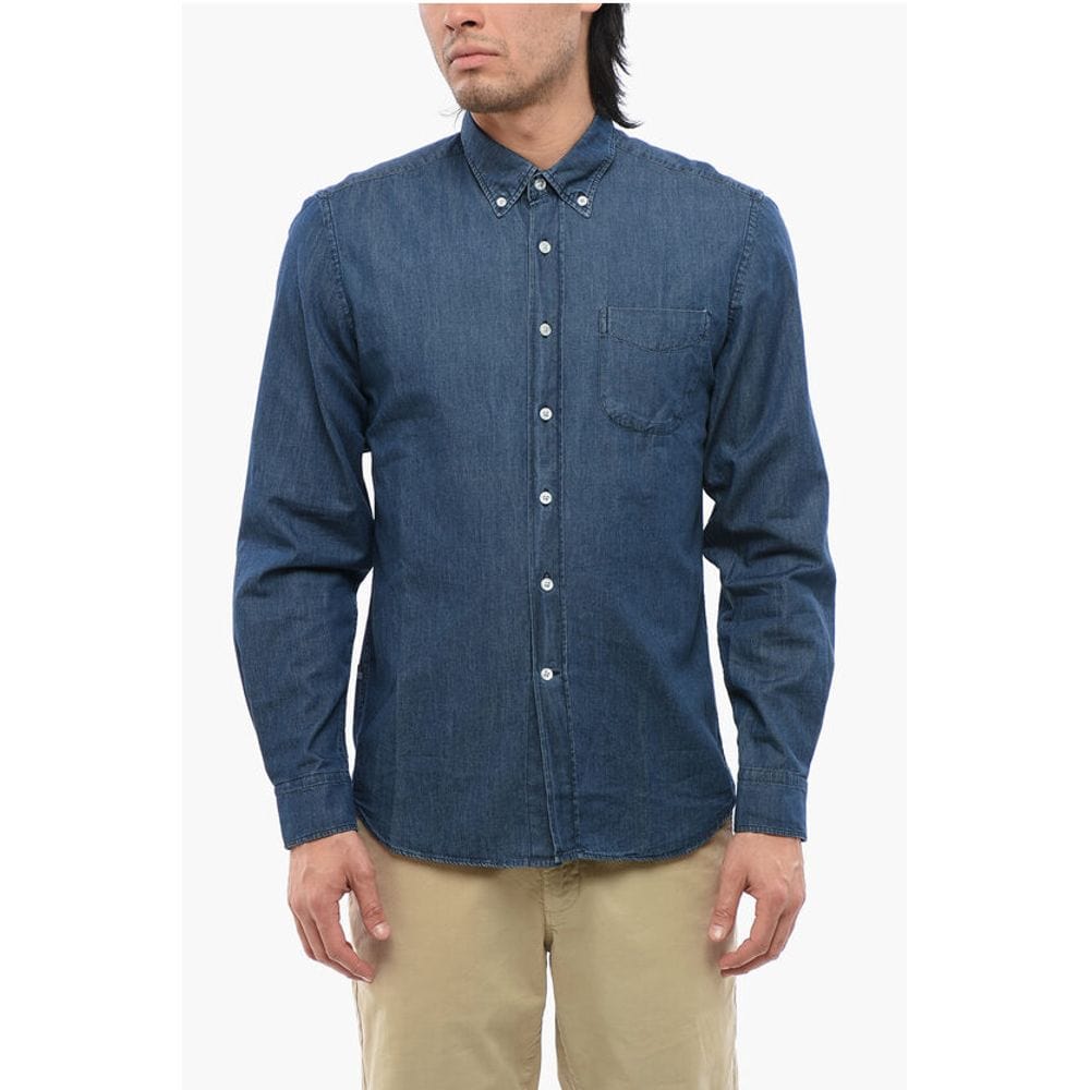 Woolrich Premium Denim 3XL Woolrich Chambray Shirt With Breast Pockets