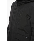 Woolrich XXL Woolrich Cotton and Nylon CLEVELAND Down Jacketwith Hidden Closure