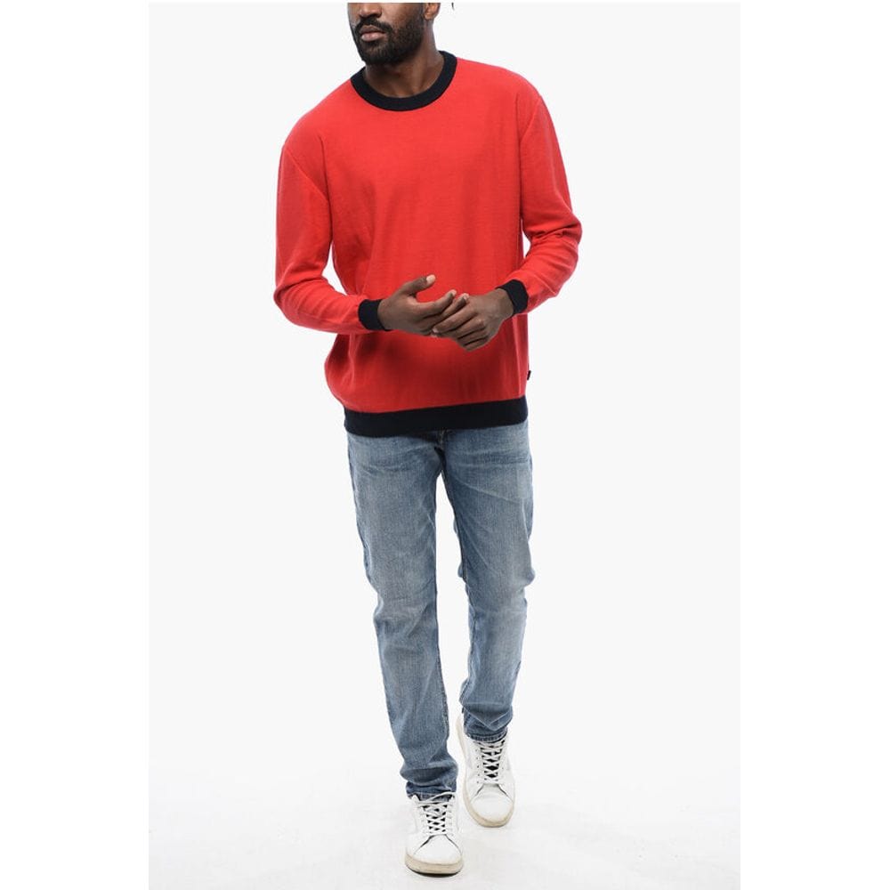 Woolrich XL Woolrich Cotton COLOR BLOCK Crewneck Sweater