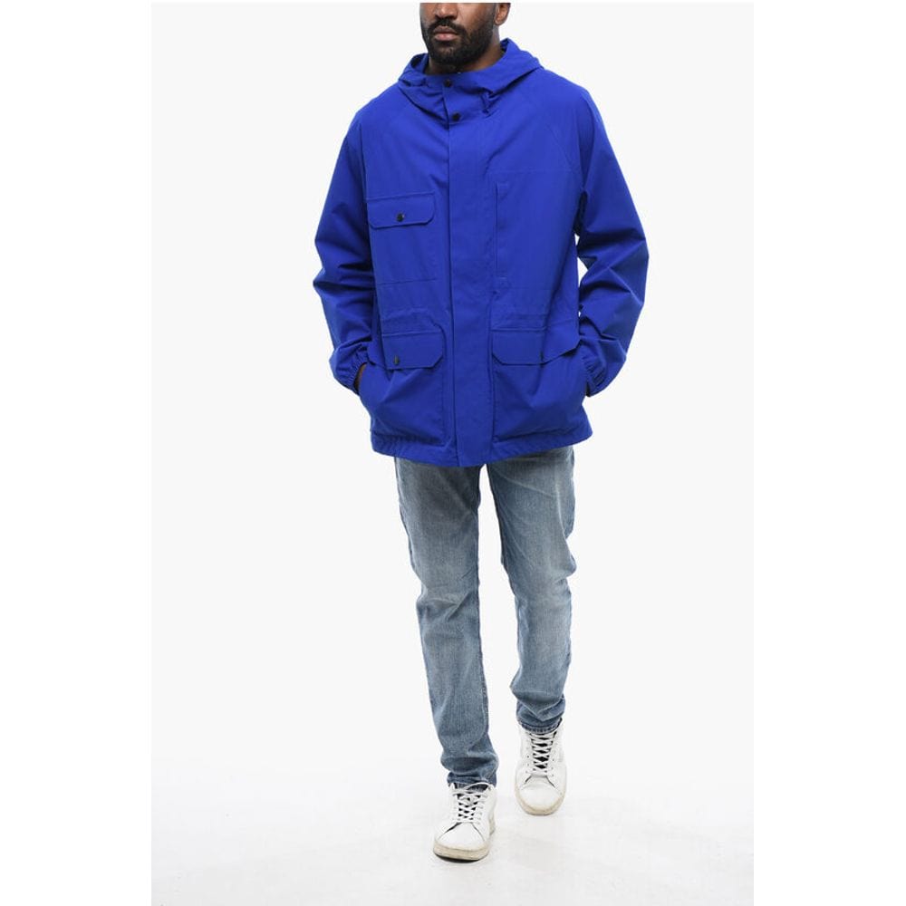 Woolrich XL Woolrich Multipocketed MOUNTAIN Windbreaker with Hidden Closure