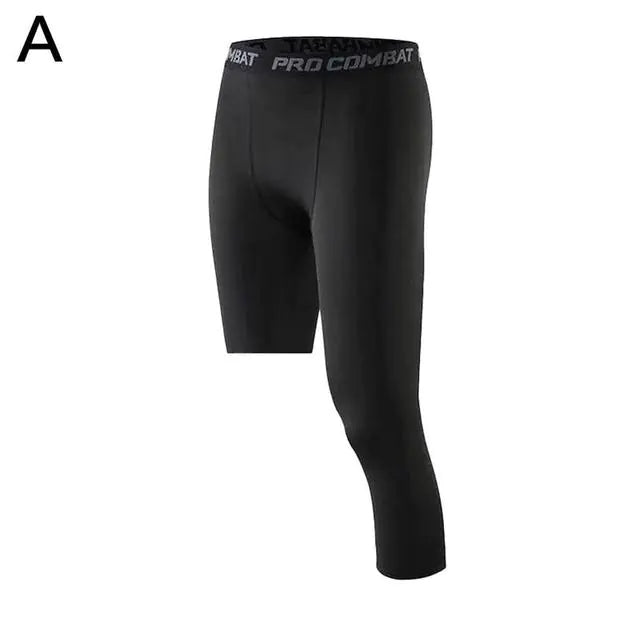 Men's One-Legged Basketball Tights