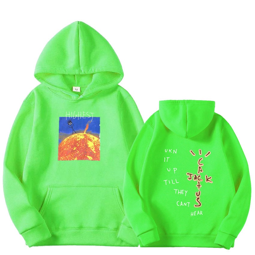 Travis Scott Sun Hoodies Men.