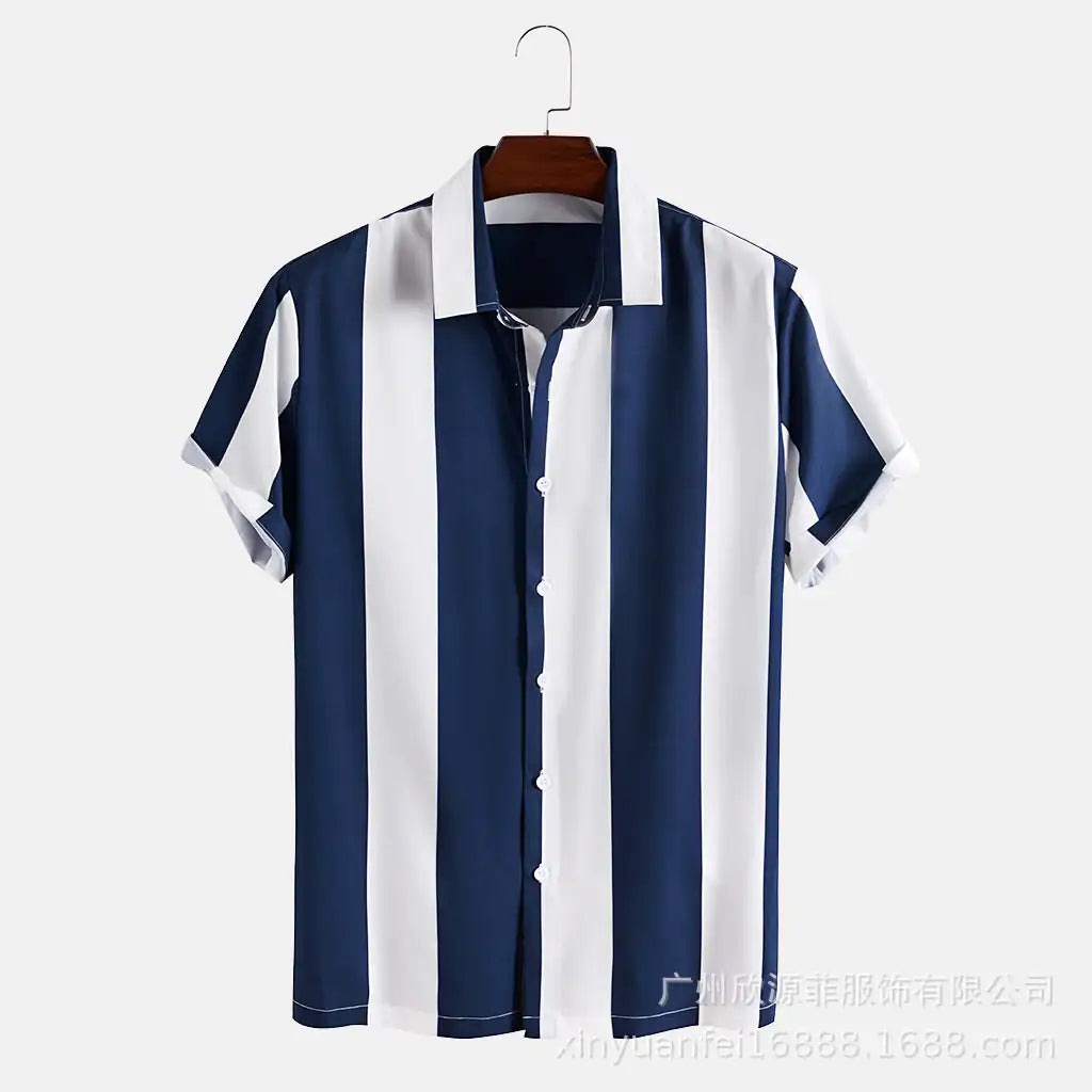 Men's Casual Button Up: Nautical Breeze