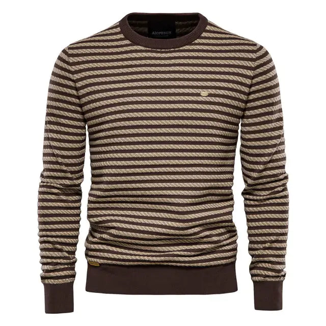 Men's Long Sleeve Sweater: Cotton Cloud