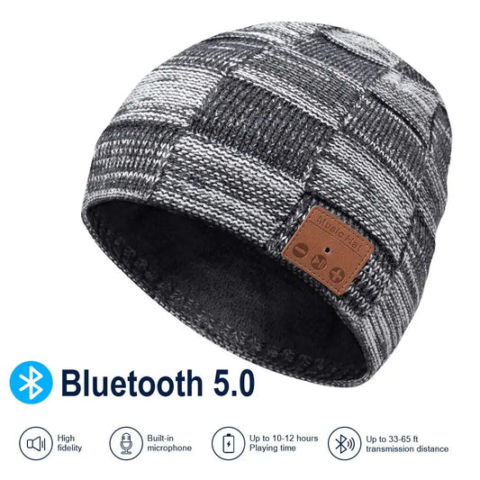 Men's Beanie w/ Bluetooth Speakers