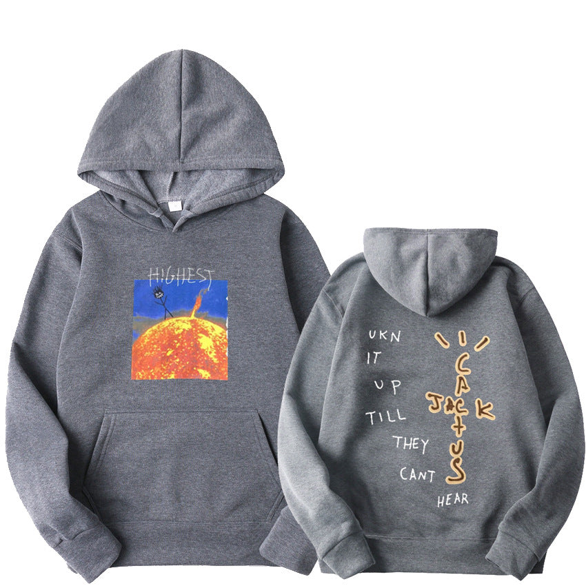 Travis Scott Sun Hoodies Men.